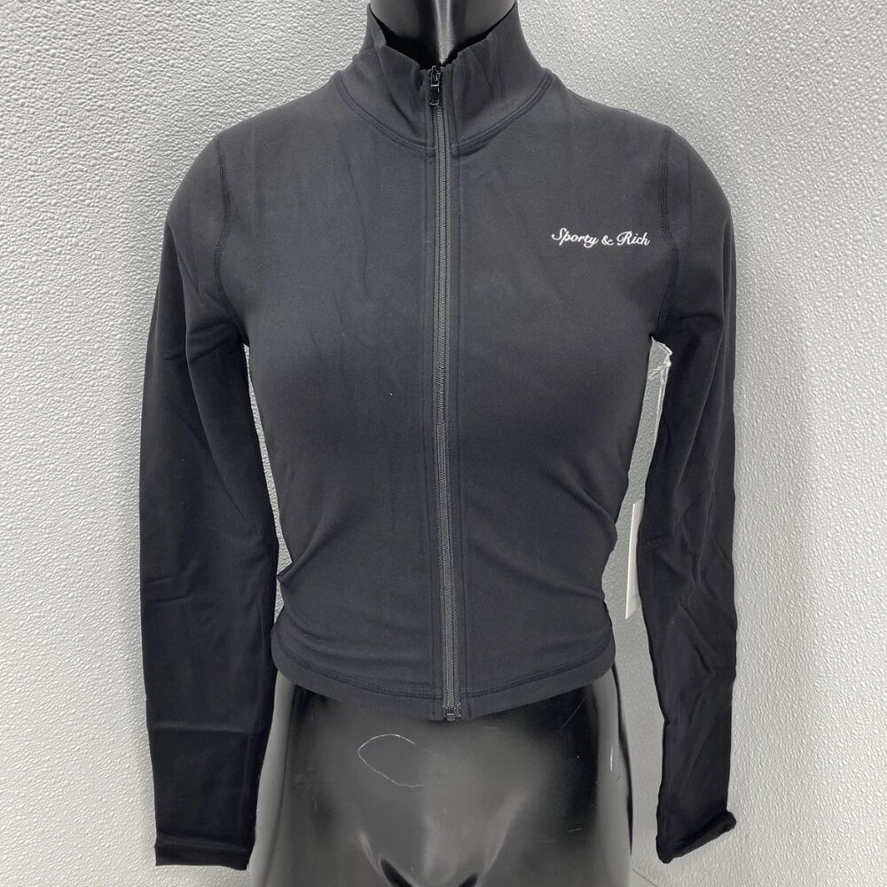 Sporty & Rich Syracuse Cropped Full-Zip Jacket Women’s
